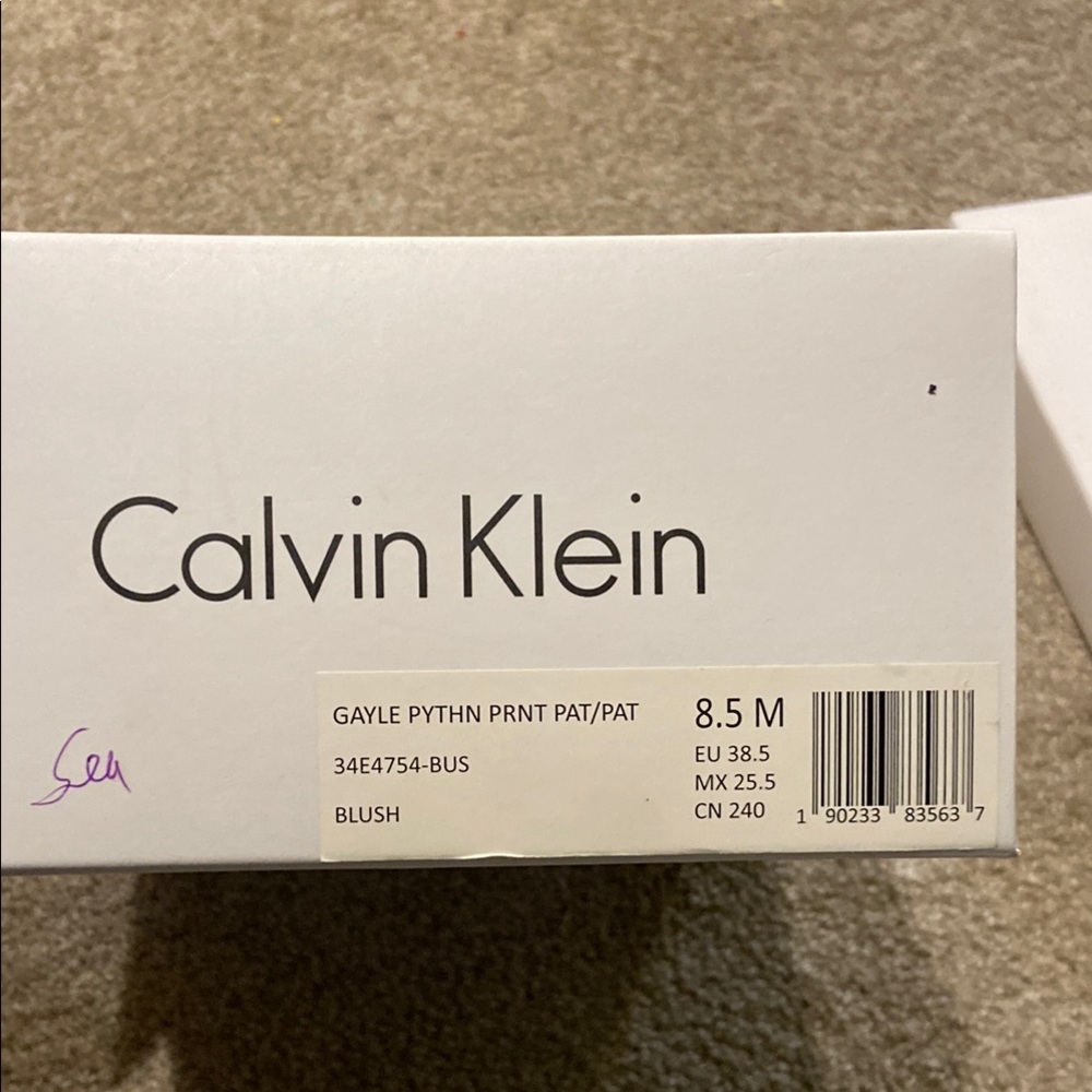 Calvin Klein Gayle Python Patent Heels - Picture 10 of 11
